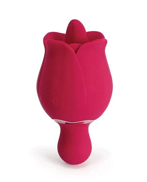 Sylvia Tongue Licking Rose Vibrator – Red