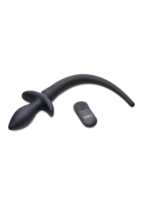 Tailz Waggerz Wagging And Vibrating Puppy Tail Anal Plug With Remote