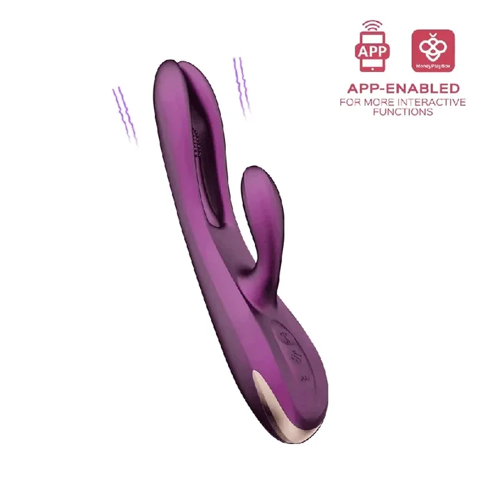 Terri App-Controlled G-Spot Tapping Rabbit Vibrator – Purple