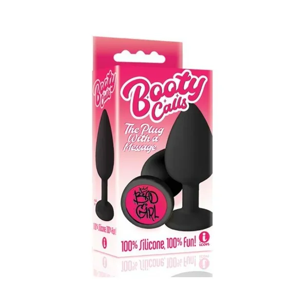 The 9’s Booty Call Silicone Butt Plug Black Bad Girl