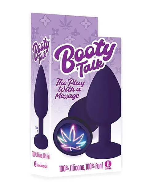 The 9’s Booty Calls Neon Leaf Plug – Purple