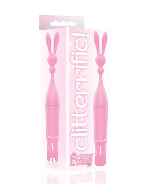 The 9’s Clitterific! Button Bunny Clitoral Stimulator – Pink