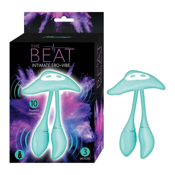 The Beat Intimate Ero-Vibe Rechargeable Silicone Vibrator – Aqua