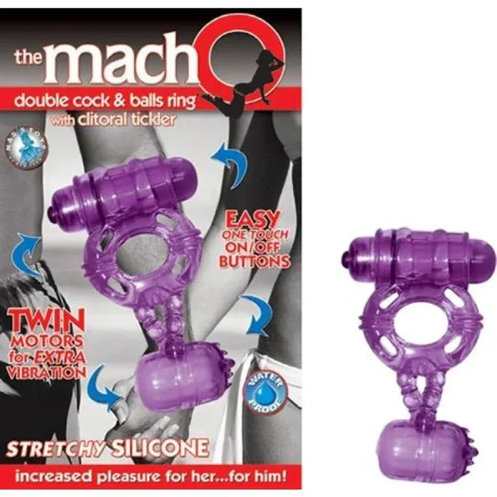 The Macho Double -Purple Cock and Balls