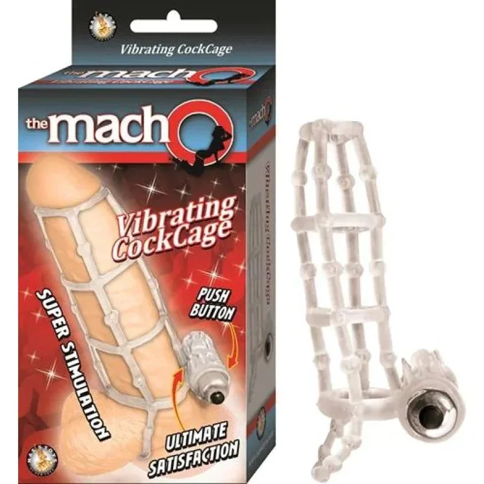 The Macho Vibrating Cockring – Clear