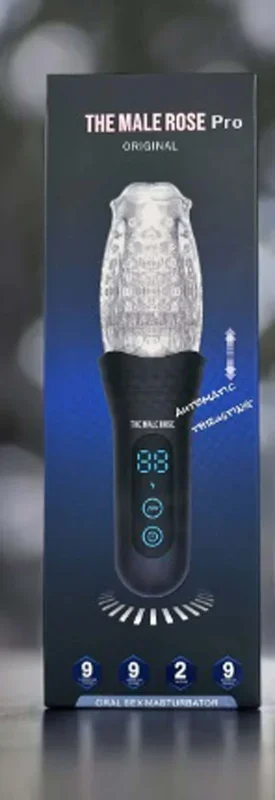 The Male Rose Pro Rechargeable Thrusting Vibrating and Rotating Masturbator