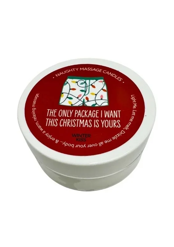 The Only Package Want Christmas Winter Kiss Naughty Massage Candle