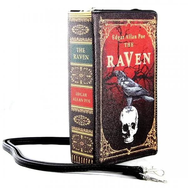 The Raven Vintage Book Clutch Bag – Black