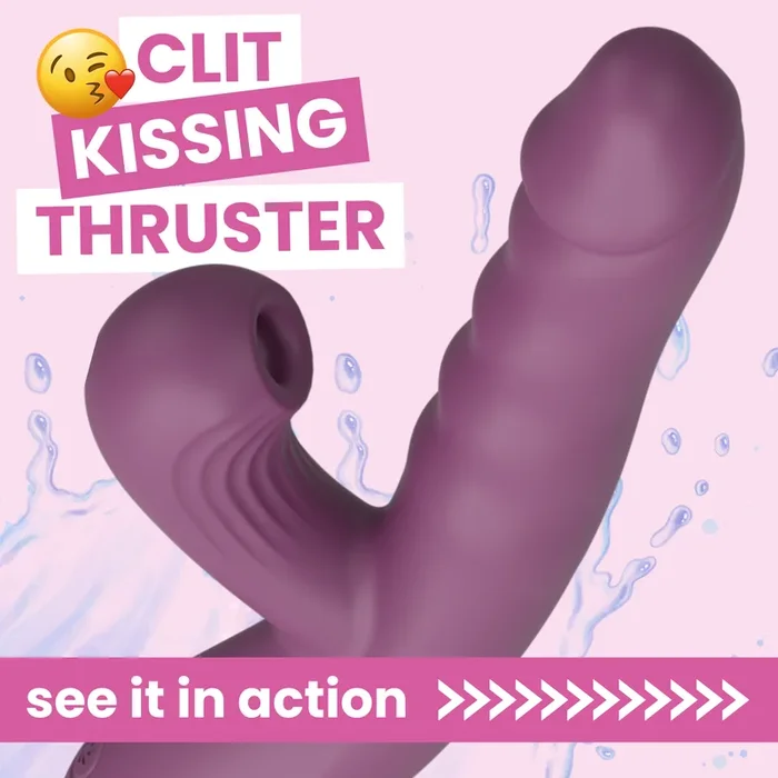 The Suck & Thrust Dual Action Vibrator – Air Pulses + G-Spot Thruster