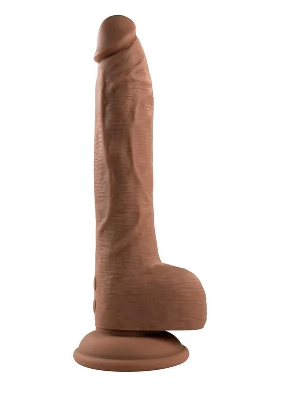 Thrust In Me Rechargeable Silicone Thrusting Vibrating Realistic Dong with Remote Control