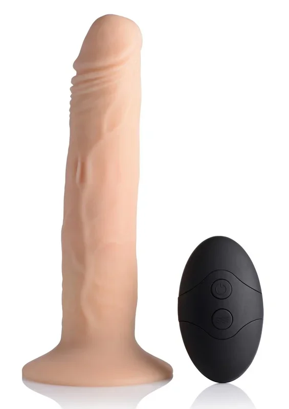 Thump It Rechargeable Silicone Thumping Remote Control Dildo