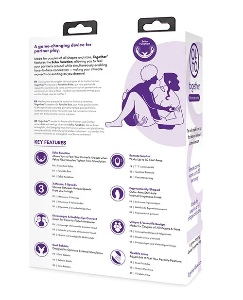 Together Female Intimacy Vibe w/Remote – Purple