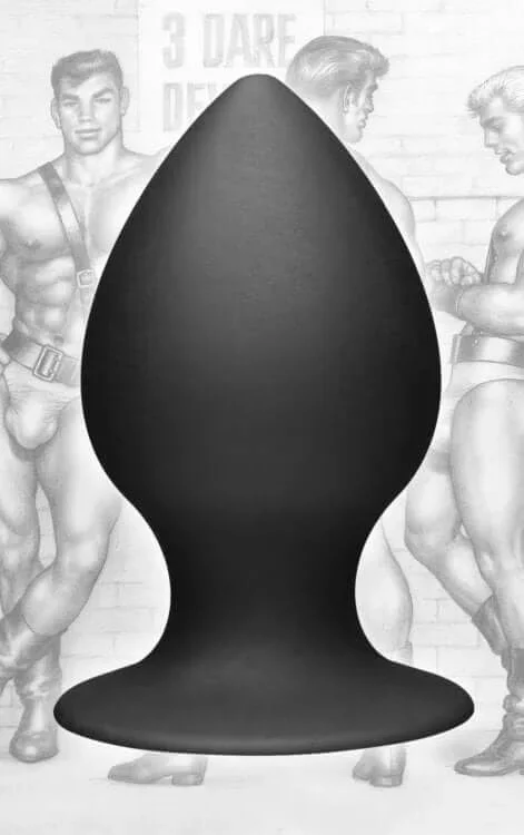 Tom of Finland Extra Large Silicone Anal Plug in Stylish Black