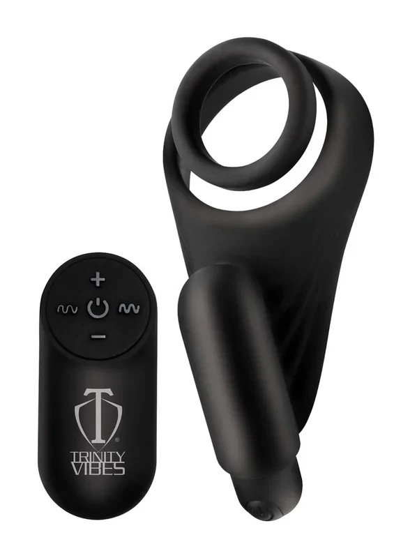 Trinity Vibes Silicone C-Ring with Remote Control Vibrating Taint Stimulator