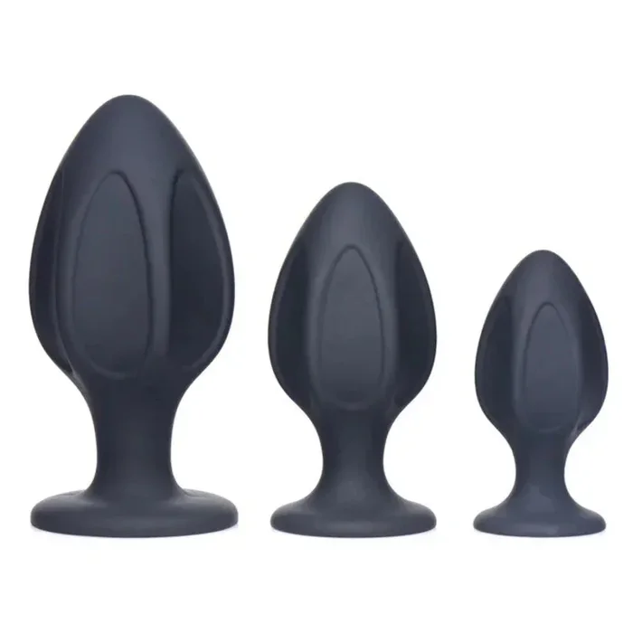 Triple Juicers Silicone Anal Trainer Set – Black