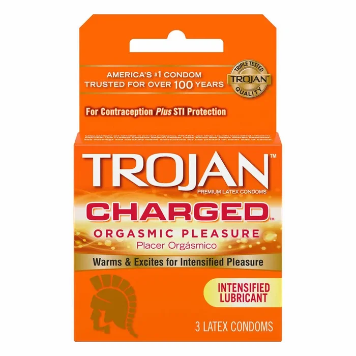 Trojan Charged Condoms 3Pk