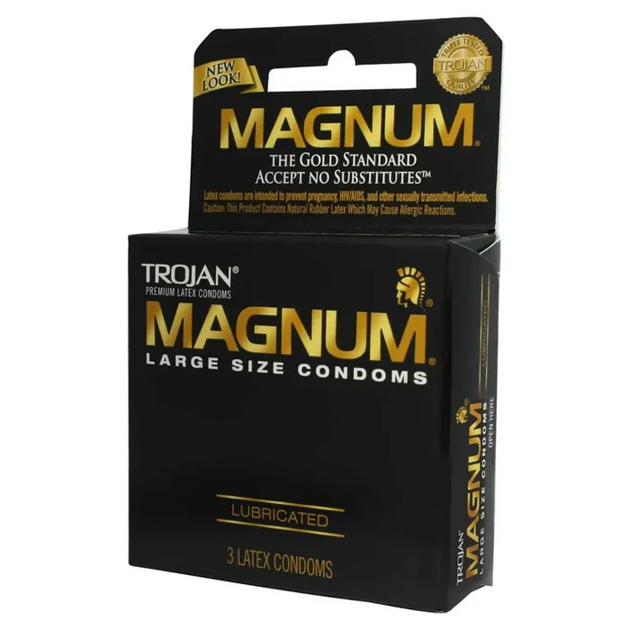Trojan Magnum Large Size Lubricated Condoms 3 Pack