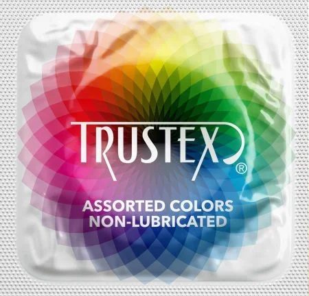 Trustex Assorted Colors Non-Lubricated, – Case of 1,000