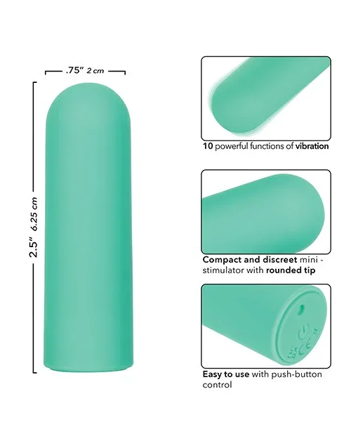 Turbo Buzz Rounded Mini Bullet Stimulator – Green