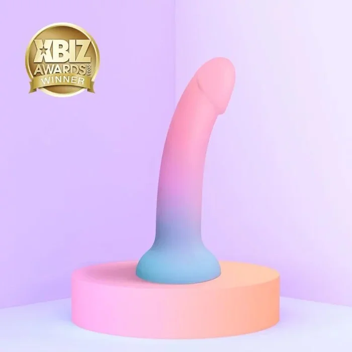 Utopia Pink and Blue Ombre Silicone Dildo
