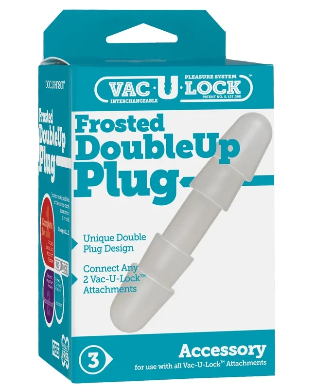 Vac-U-Lock Double Up Plug – Frosted