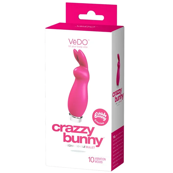 VeDO Crazzy Bunny Rechargeable Mini Vibe – Pretty In Pink