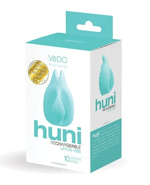 VeDO Huni Rechargeable Finger Vibe – Tease Me Turquoise