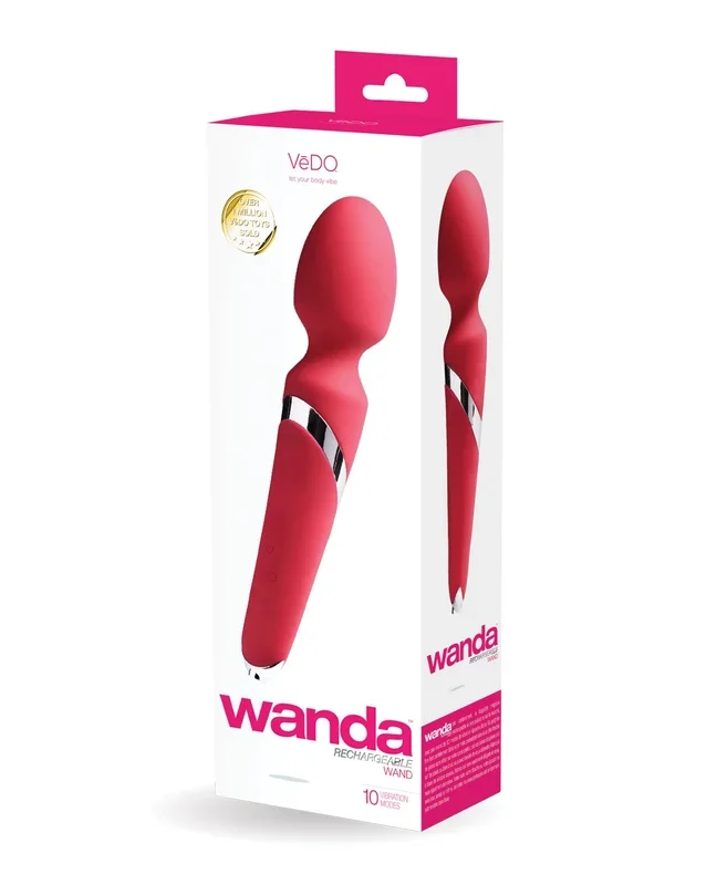 VeDO Wanda Rechargeable Wand – Foxy Pink