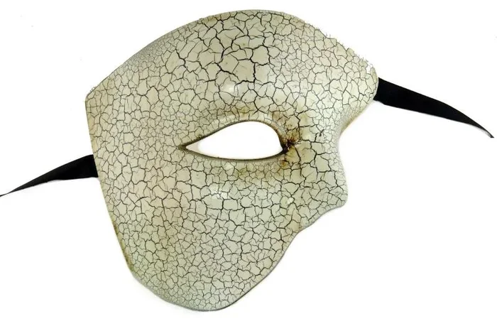 Venetian Phantom Mask – White