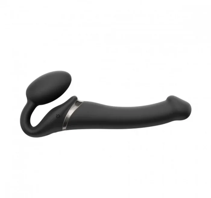 Vibrating Bendable Strapless Strap On – Medium
