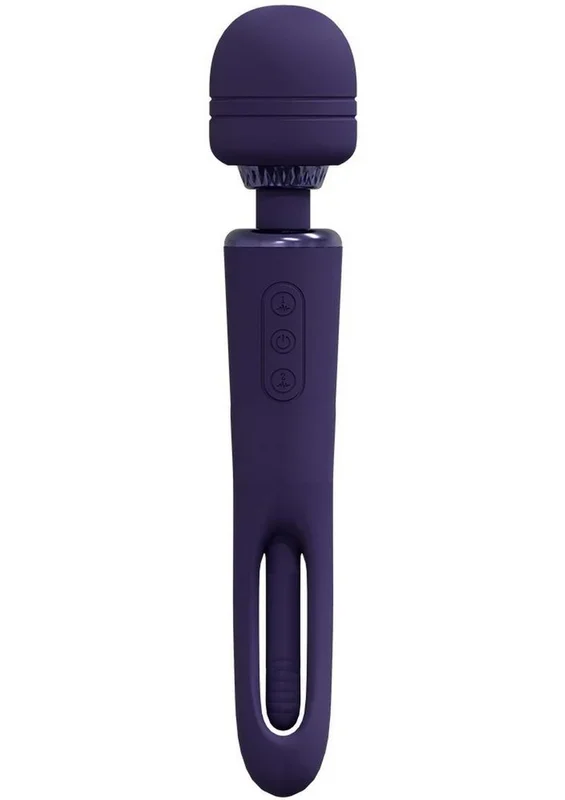 Vive Kiku Rechargeable Double-Ended Wand with G-Spot Stimulator