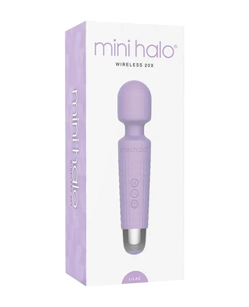 Voodoo Toys Mini Halo Wireless 20 Vibration Patterns Wand Lilac Bendable Neck