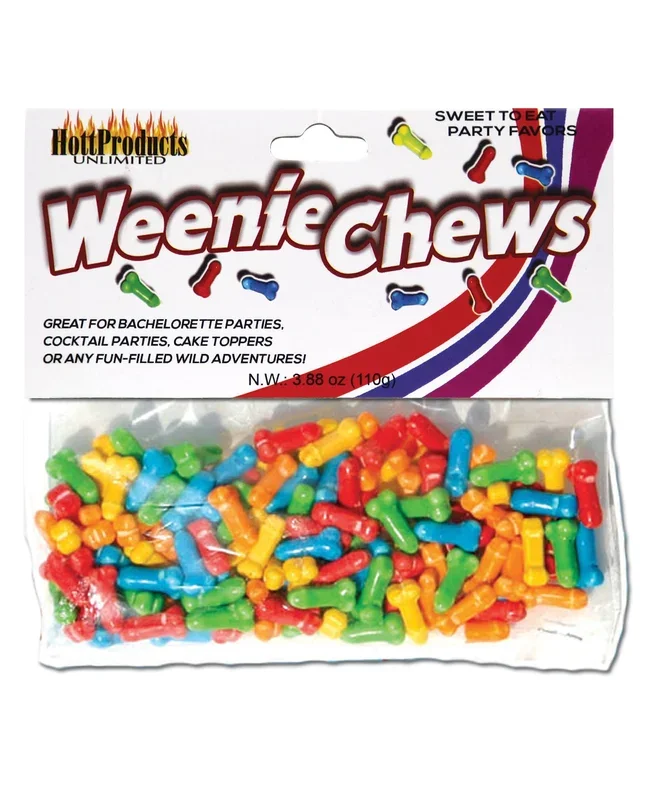 Weenie Chews Candies Assorted Flavors Party Bag 125