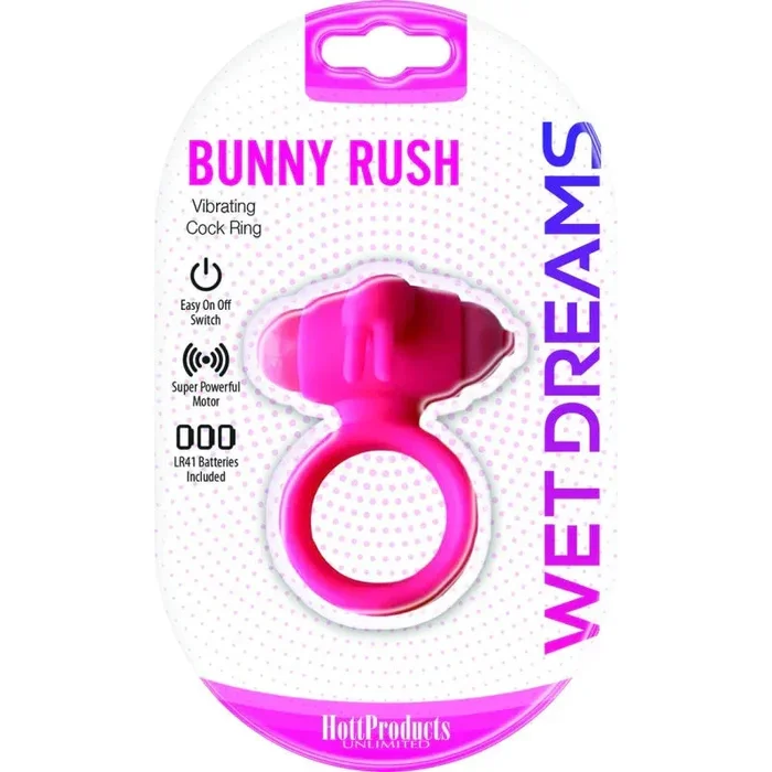Wet Dreams – Bunny Buster Cock Ring With Turbo Bunny Motor – Pink