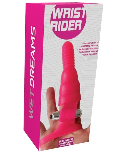 Wet Dreams Wrist Rider Finger Play Sleeve with Wrist Strap – Blue