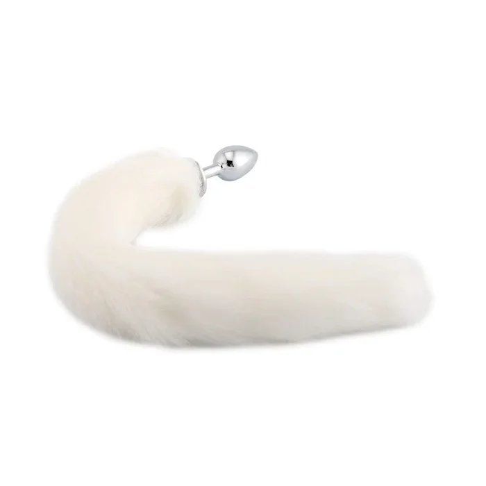 White Cat Tail Plug 16″