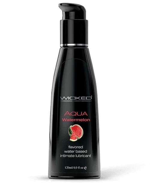Wicked Sensual Care Aqua Water Based Lubricant – 4 Oz. Watermelon