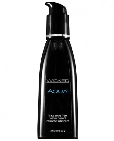 Wicked Sensual Care Aqua Waterbased Lubricant – 4 oz Fragrance Free
