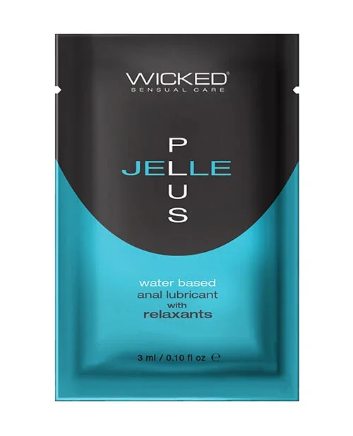 Wicked Sensual Care Jelle Plus Water Based Anal Lubricant with Relaxants – .1 oz