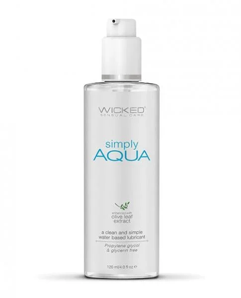 Wicked Sensual Care Simply Aqua Water Based Lubricant – 4 oz