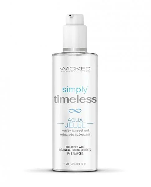 Wicked Simply Timeless Aqua Jelle Water Based Lubricant – 4 oz