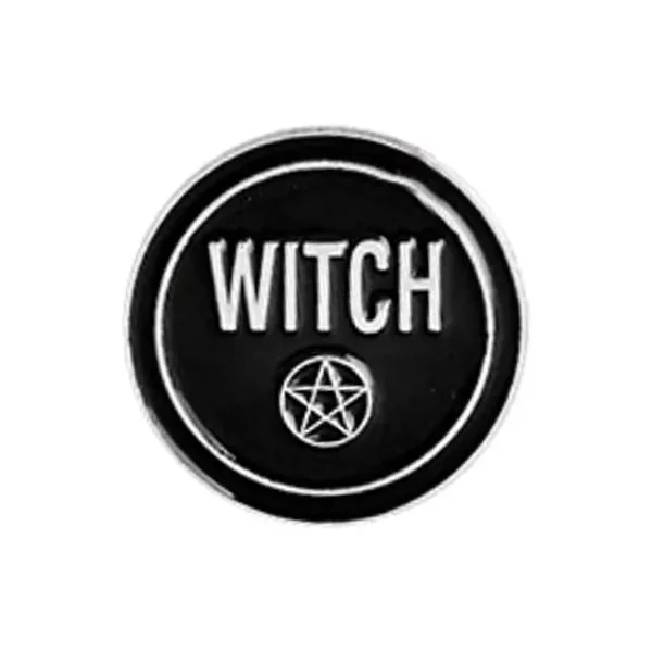 Witch Pentagram Gothic Pin