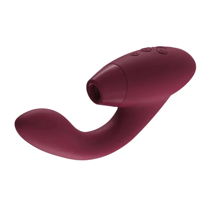 Womanizer Duo 24-function Rechargeable Silicone Dual G-Spot & Clitoral Stimulator with Smart Silence Bordeaux