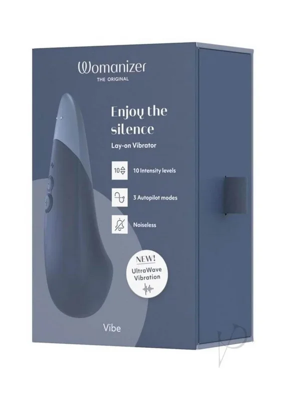 Womanizer Vibe Dark Blue – Silent Clitoral Vibrator with UltraWave Vibration