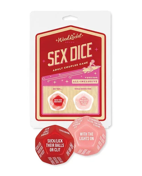 Wood Rocket Adult Couples Sex Dice Game – Red