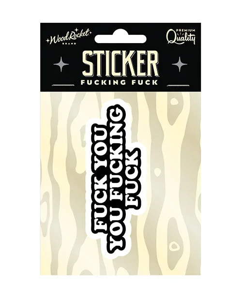 Wood Rocket Bold Statement Vinyl Sticker for Laptops & Water Bottles