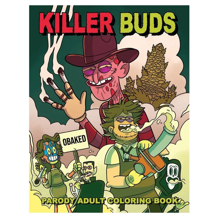 Wood Rocket Killer Buds Adult Coloring Book