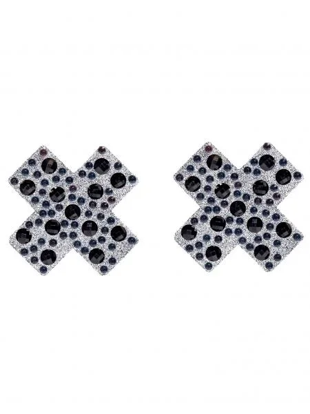 X Factor Adhesive Nipple Jewel – Black