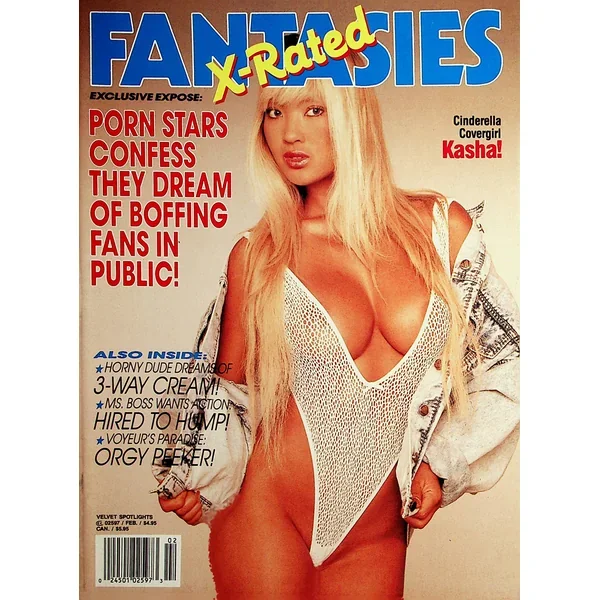 X-Rated Fantasies Magazine Covergirl Kasha February 1992 123021lm-dm