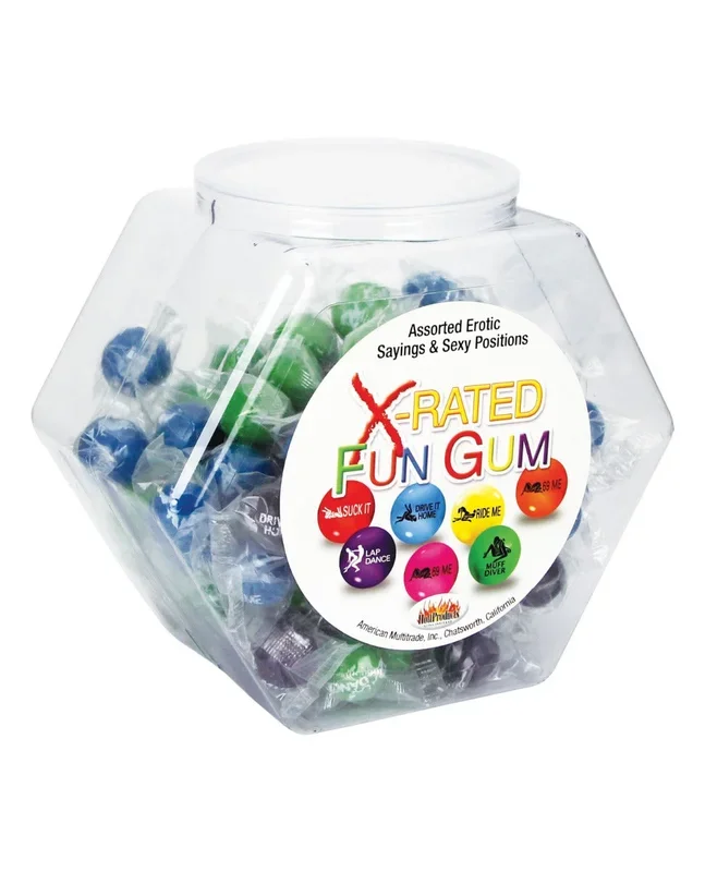 X-Rated Fun Gum Fishbowl – Asst. Bowl of 90